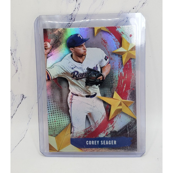 2025 Topps Series 1 - Stars of Mlb Corey Seager Texas Rangers #SMLB-14 - Picture 1 of 4